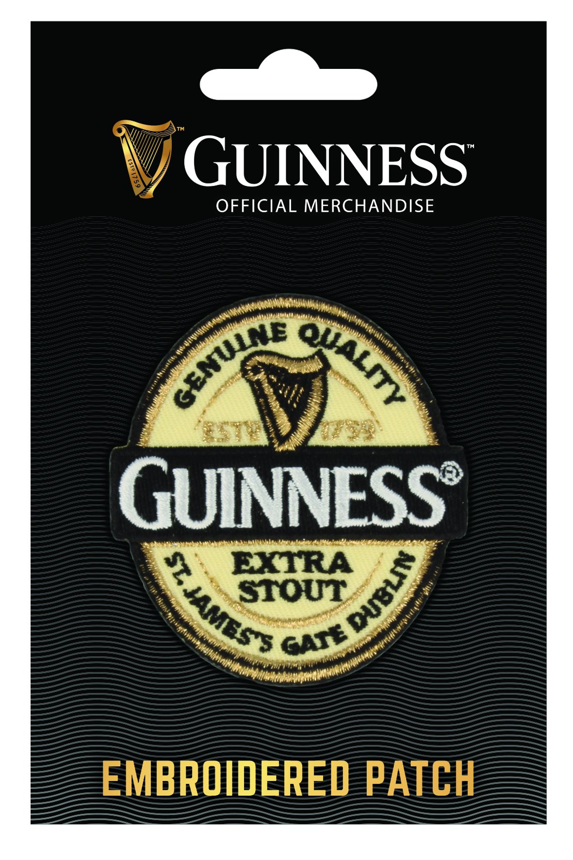 Guinness Bestickter Irischer Aufnäher Patch Guinness Bestickter Irischer Aufnäher Patch von Guinness
