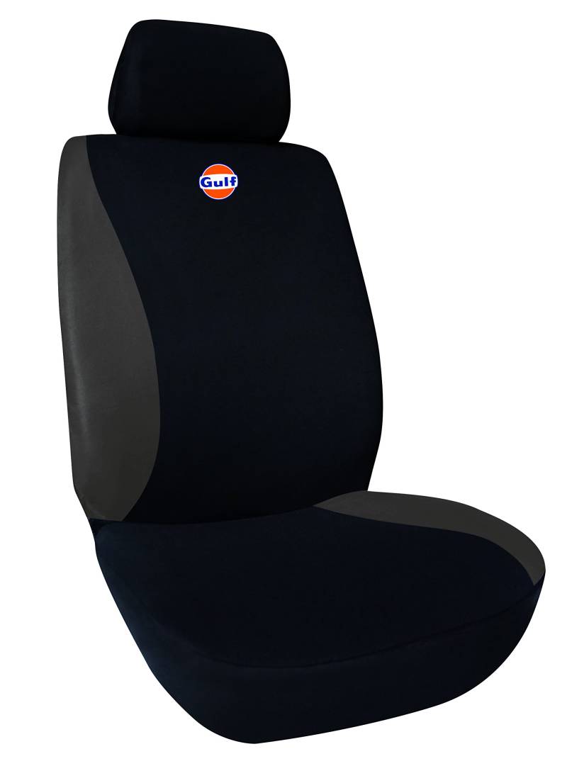 GULF 76120black/Grey Futter Einzelbild Universal für Auto mit Kopfhörer für Kopfstütze, Schwarz/Grau von Gulf