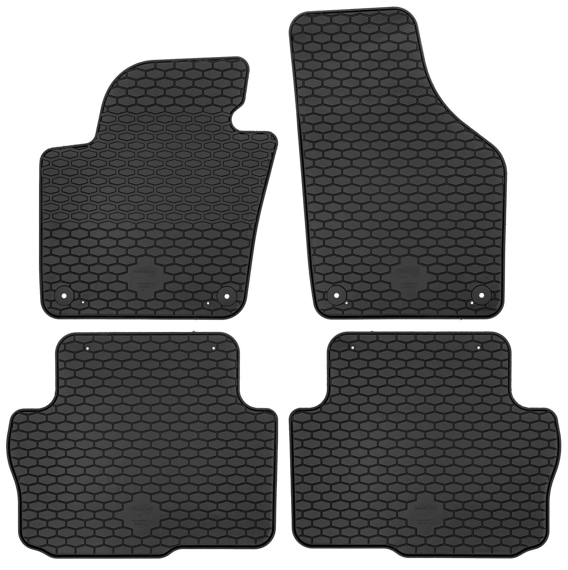 GUMARNY ZUBRI/DOMA EIN Satz hochwertiger Gummimatten kompatibel mit Seat Alhambra II Van 2010-2020 GUMARNY ZUBRI/DOMA EIN Satz hochwertiger Gummimatten kompatibel mit Seat Alhambra II Van 2010-2020 von Gumárny Zubří