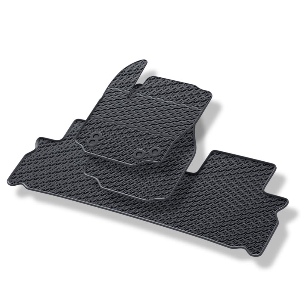 Mossa - Gummifußmatten Auto kompatibel mit Ford Galaxy MPV (2006-2015) schwarz Gummimatten Gummi Fußmatten von Mossa