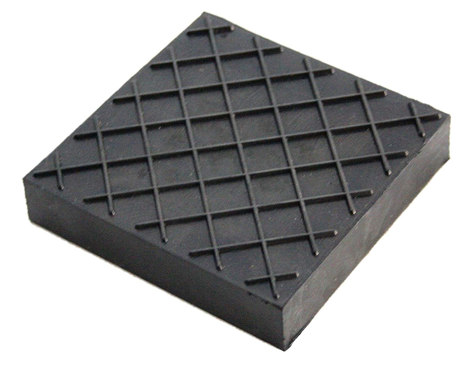 80x80x20mm Gummiauflage Waffeloberfläche Gummi-Unterlage Auflage Wagen-Heber Hebebühne eckig Auto Klotz Rangier-Wagenheber Puffer Reifen Reifenwechsel LKW Räder KFZ Tuning Zubehör von Gummiprodukt