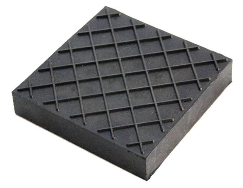 80x80x20mm Gummiauflage Waffeloberfläche Gummi-Unterlage Auflage Wagen-Heber Hebebühne eckig Auto Klotz Rangier-Wagenheber Puffer Reifen Reifenwechsel LKW Räder KFZ Tuning Zubehör von Gummiprodukt