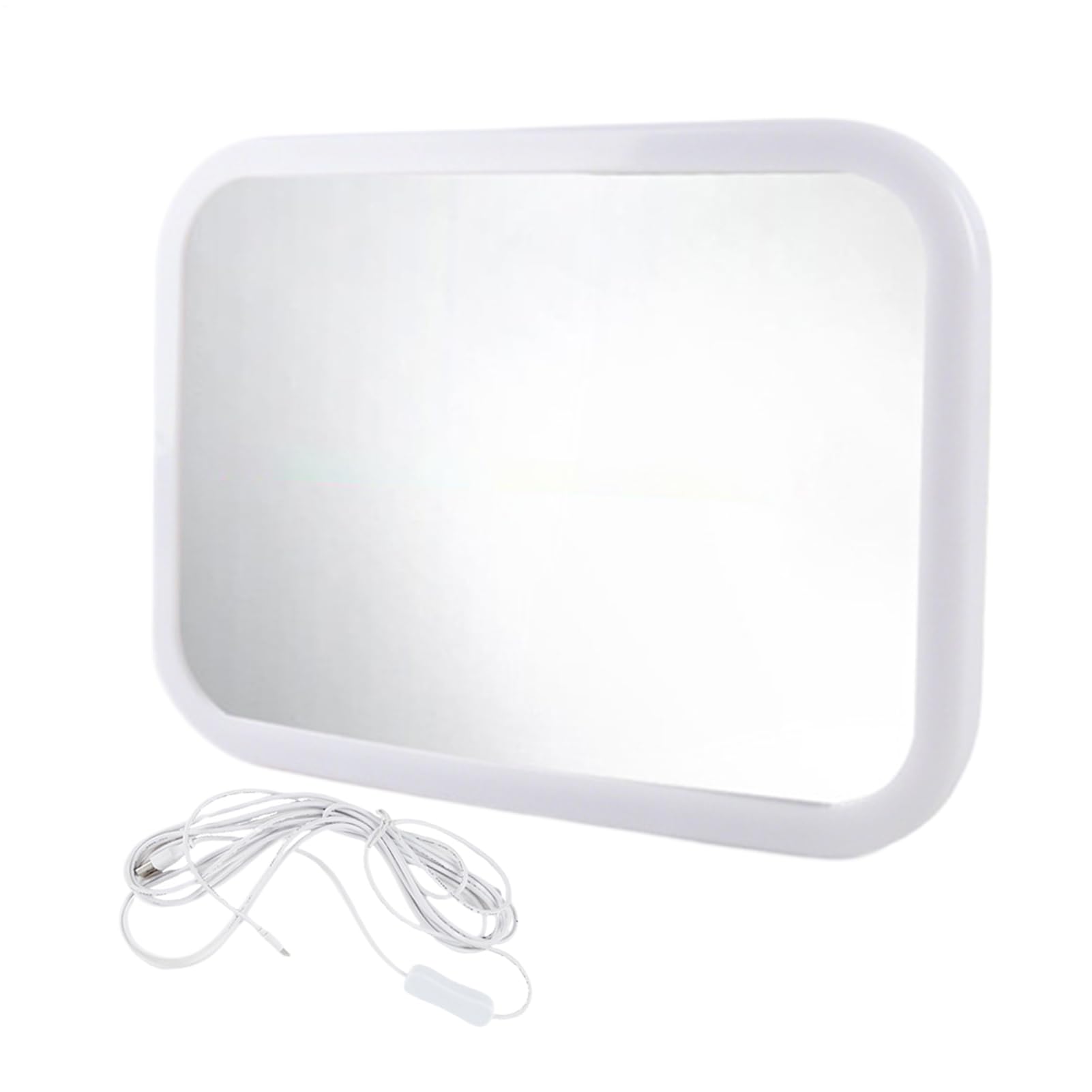 Autositzspiegel, LED-verbesserter Rücksitz-Monitor, 24 x 18 cm, wiederaufladbar über USB, Weitsicht, Innen-Armaturenbrett-Zubehör für Rücksitz-Reisen, Autofahrten, tägliches Pendeln und Sicherheit Autositzspiegel, LED-verbesserter Rücksitz-Monitor, 24 x 18 cm, wiederaufladbar über USB, Weitsicht, Innen-Armaturenbrett-Zubehör für Rücksitz-Reisen, Autofahrten, tägliches Pendeln und Sicherheit von Gungtj