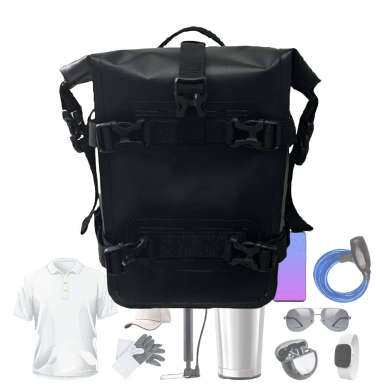 Bike Rack Bag, Waterproof Bike Trunk, Multi Functional Large Capacity Outdoor Gear Storage, Cycling Accessories, Anti Scratch Pannier for Clothing, Gadgets, 7.48x3.54x11.81 Inches von Gungtj