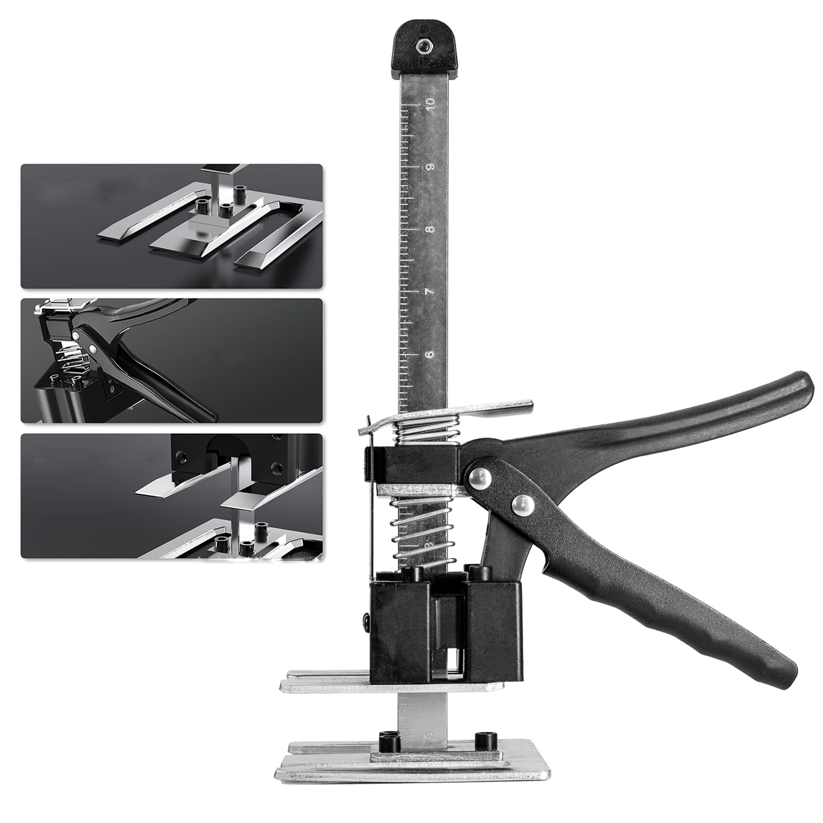 Arbeitssparende Armtürverwendung Plattenheber Schrankheber Klemmplatten-Nivelliersystem 529lb/240kg für Böden, Türen, Schrankinstallation Heber für Gipskartonplatten,Mit Skala (29 cm) von Guolich