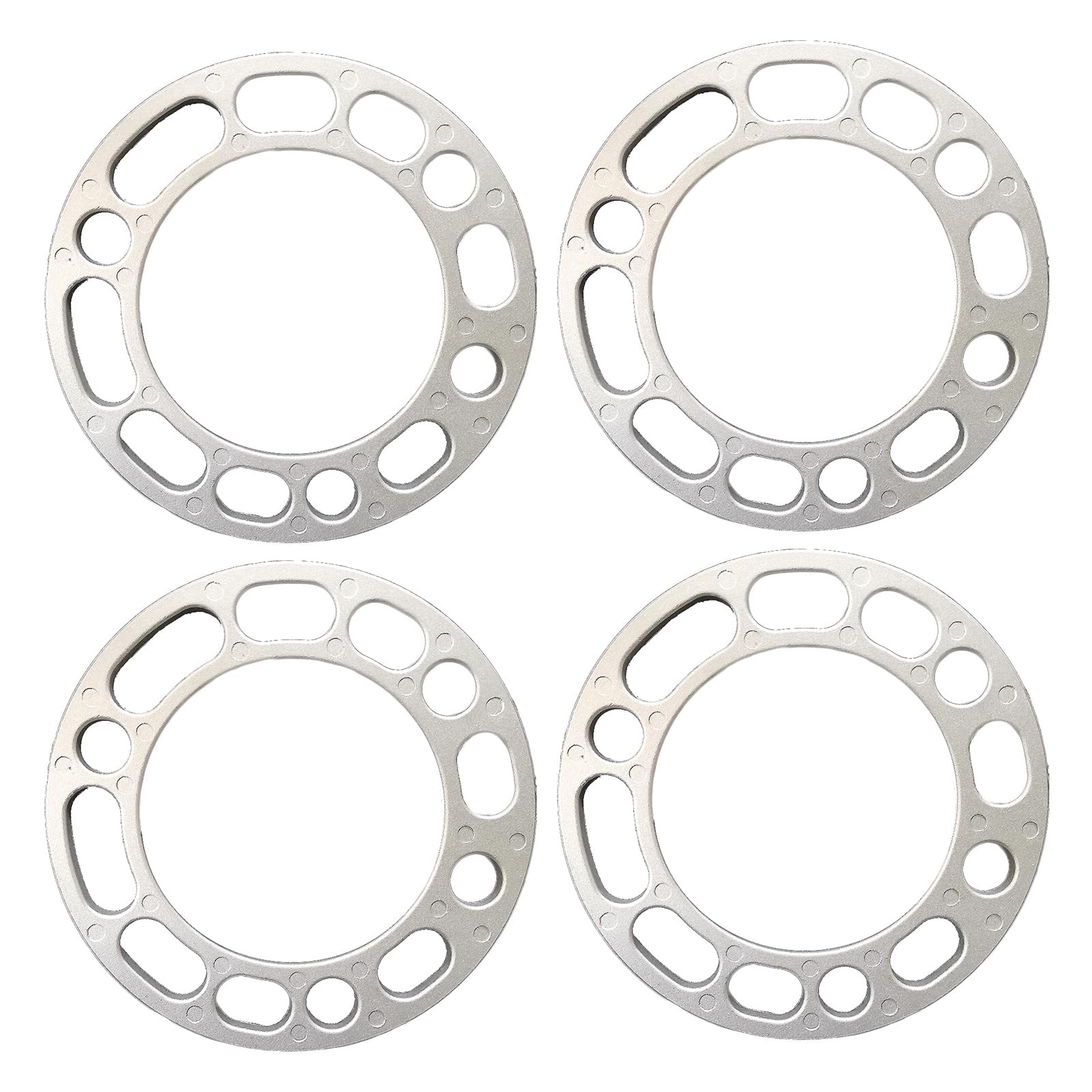 4pcs Autos Spurverbreiterungen, 6 Löcher Rad Distanzscheiben, Aluminium Legierung Distanzscheiben Scheibe, Radabstandshalter Unterlegscheiben Platte (6mm) von Guozyly