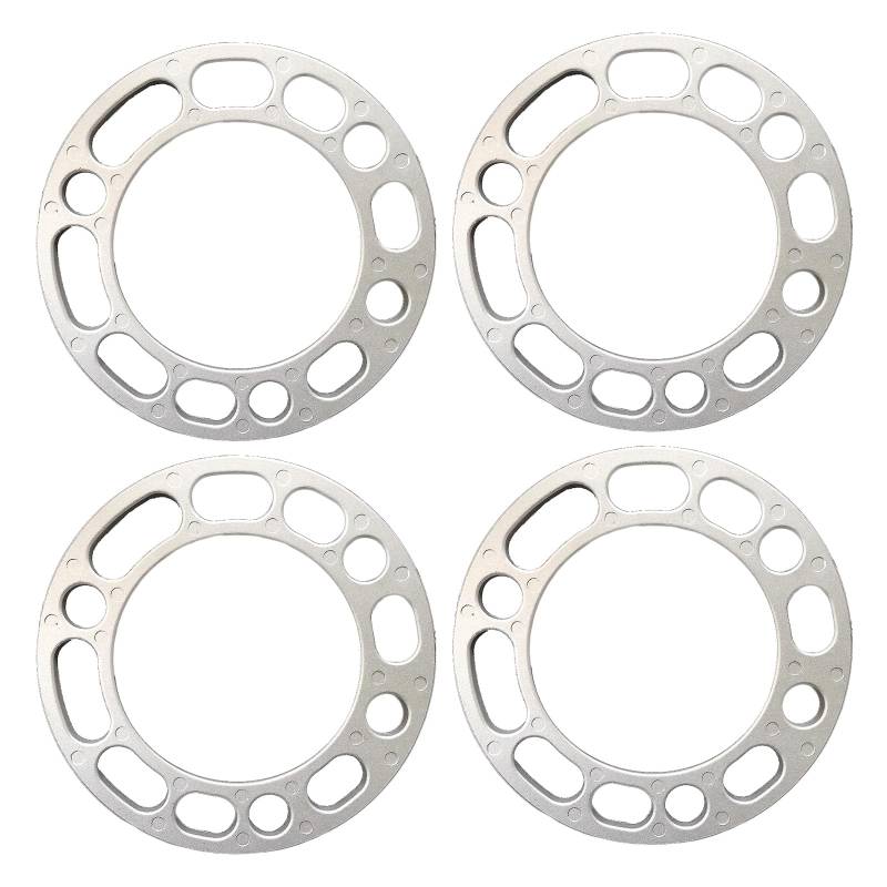 4pcs Autos Spurverbreiterungen, 6 Löcher Rad Distanzscheiben, Aluminium Legierung Distanzscheiben Scheibe, Radabstandshalter Unterlegscheiben Platte (6mm) von Guozyly