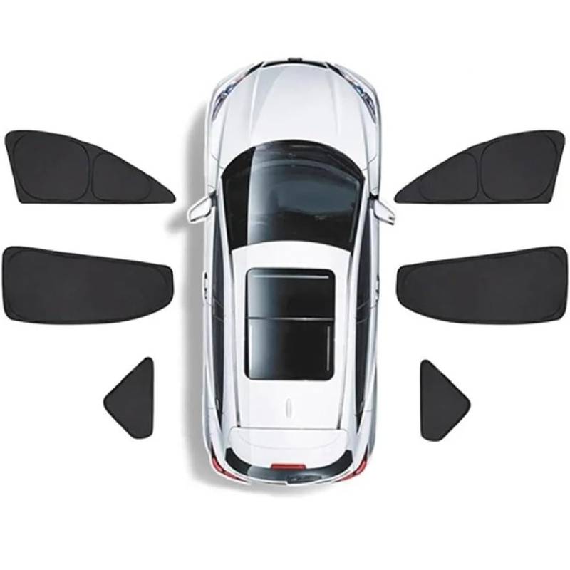Auto Seitenfenster Sonnenschutz für BMW 2er Active Tourer 2 (II) U06 I 2021-2025, Vorne Hinten Sonnenblende UV-Schutz Visier Privatsphäre Vorhang Innenraum Zubehör, D/6 Side Windows von GuriDo