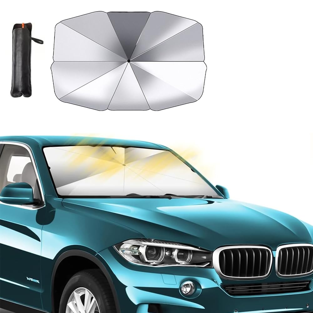 Auto Sonnenschutz Sonnenschirm für BMW X2 U10 | M 2023-2024 2025, Sonnenblende Frontscheibe UV-Schutz Frontscheiben Windschutzscheibe Regenschirm Zubehör,B/140cm*80cm-C Auto Sonnenschutz Sonnenschirm für BMW X2 U10 | M 2023-2024 2025, Sonnenblende Frontscheibe UV-Schutz Frontscheiben Windschutzscheibe Regenschirm Zubehör,B/140cm*80cm-C von GURIDO