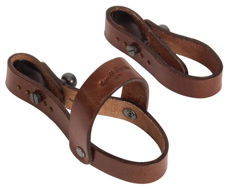 Gusti Getränkehalter Leder - Chris F. Flaschenhalter Trinkflaschenhalter 5-Fach verstellbar Flaschenhalterung Halterung Fahrrad Echtleder Büffelleder Braun von Gusti
