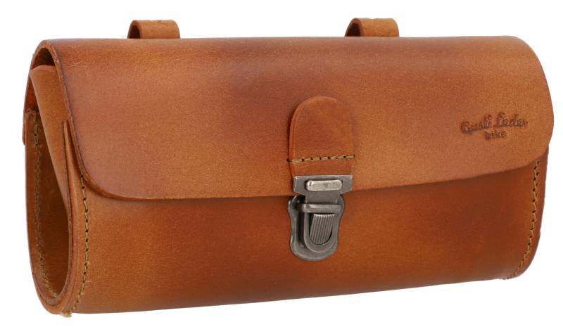 Gusti Leder - Marti Satteltasche Lenkertasche Fahrradtasche Ledertasche Vintage Braun Leder von Gusti