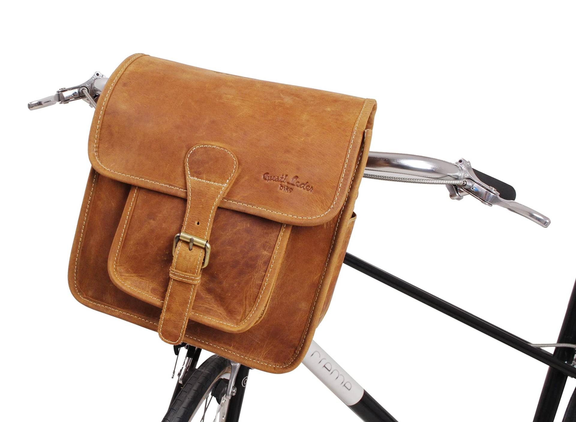 Gusti Lenkertasche Leder- Jens V. Lenkertasche inkl. Platte Gepäckträgertasche Fahrradtsache Ledertasche Vintage Braun Leder Gusti Lenkertasche Leder- Jens V. Lenkertasche inkl. Platte Gepäckträgertasche Fahrradtsache Ledertasche Vintage Braun Leder von Gusti