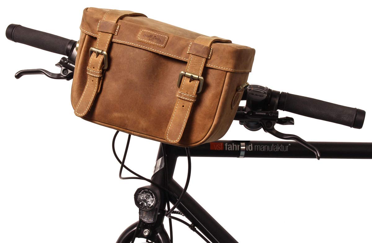 Gusti Lenkertasche Leder- Rene P. Fahrradtasche inkl. Platte Lenkertasche Umhängetasche Wasserfest braun Leder Gusti Lenkertasche Leder- Rene P. Fahrradtasche inkl. Platte Lenkertasche Umhängetasche Wasserfest braun Leder von Gusti