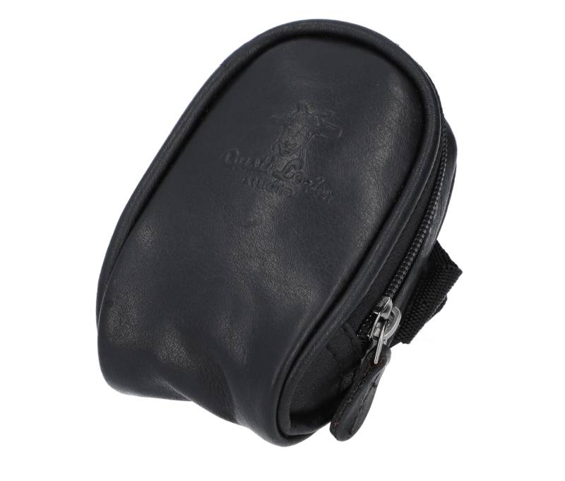 Gusti Satteltasche Leder - UDO B. Schlauchtasche mit wasserfestem Fahrradtasche für Werkzeug Ledertasche Schwarz Leder von Gusti