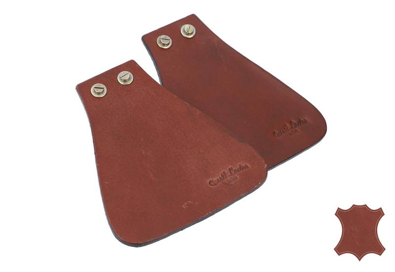 Gusti Spritzlappen Leder - Hugo K. Spritzschutz 2er-Set Schmutzfänger Fahrrad Zubehör Vintage Braun von Gusti