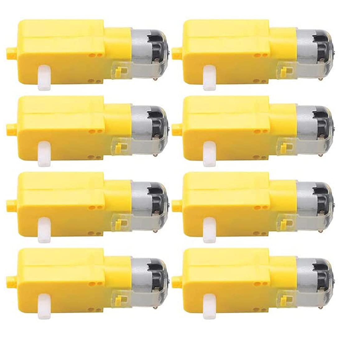 GUUZI 8pcs TT DC Getriebemotor Doppelwelle 3-6V Getriebemotor für Arduino Intelligenter Autoroboter GUUZI 8pcs TT DC Getriebemotor Doppelwelle 3-6V Getriebemotor für Arduino Intelligenter Autoroboter von Guuzi
