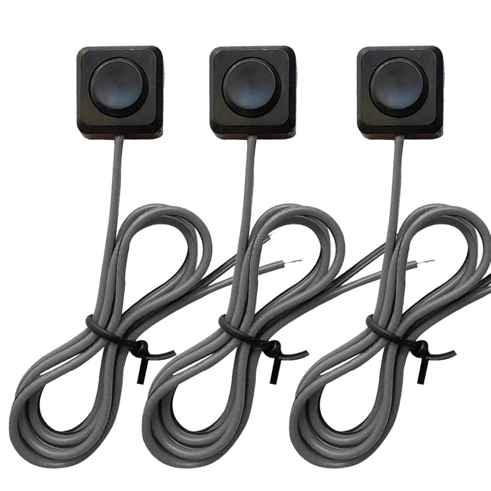 Guuzi 3teiliger Momentschalter zum Aufkleben,12V,24V,kleiner Momentschalter,100cm Vorverdrahteter Momentschalter zur Oberflächenmontage mit Abdeckung,Doppelseitiges Klebeband,kein Bohren Erforderlich Guuzi 3teiliger Momentschalter zum Aufkleben,12V,24V,kleiner Momentschalter,100cm Vorverdrahteter Momentschalter zur Oberflächenmontage mit Abdeckung,Doppelseitiges Klebeband,kein Bohren Erforderlich von Guuzi