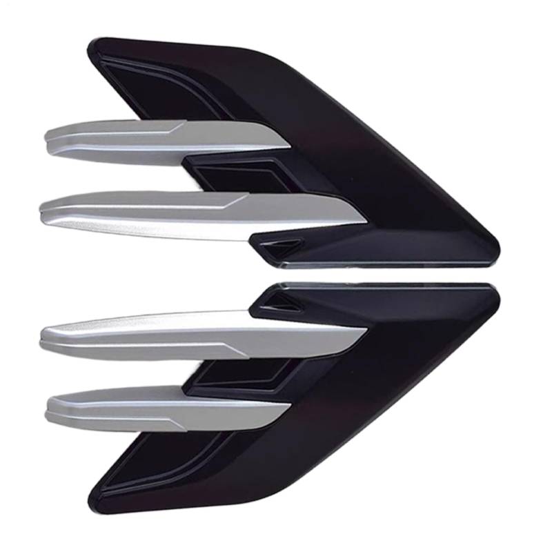 Car Shark Gills, Stylish Simulation Side Air Vent Decoration, Simulated Ventilation Cover with Strong Adhesion for Automotive Enthusiasts, Family and Friends von Gvblkq