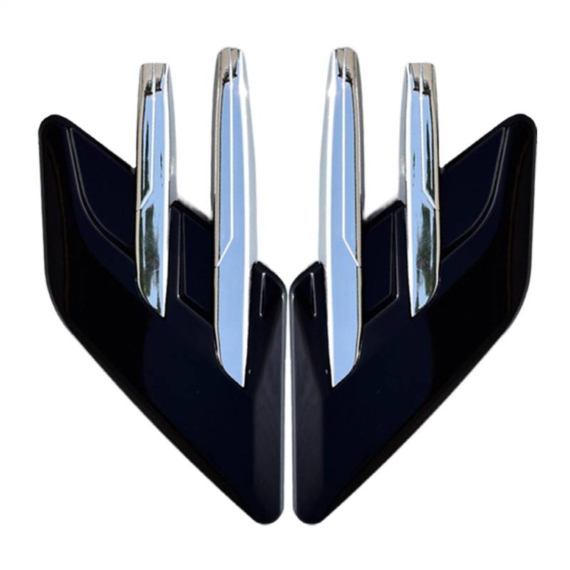 Car Shark Gills, Stylish Simulation Side Air Vent Decoration, Simulated Ventilation Cover with Strong Adhesion for Automotive Enthusiasts, Family and Friends von Gvblkq