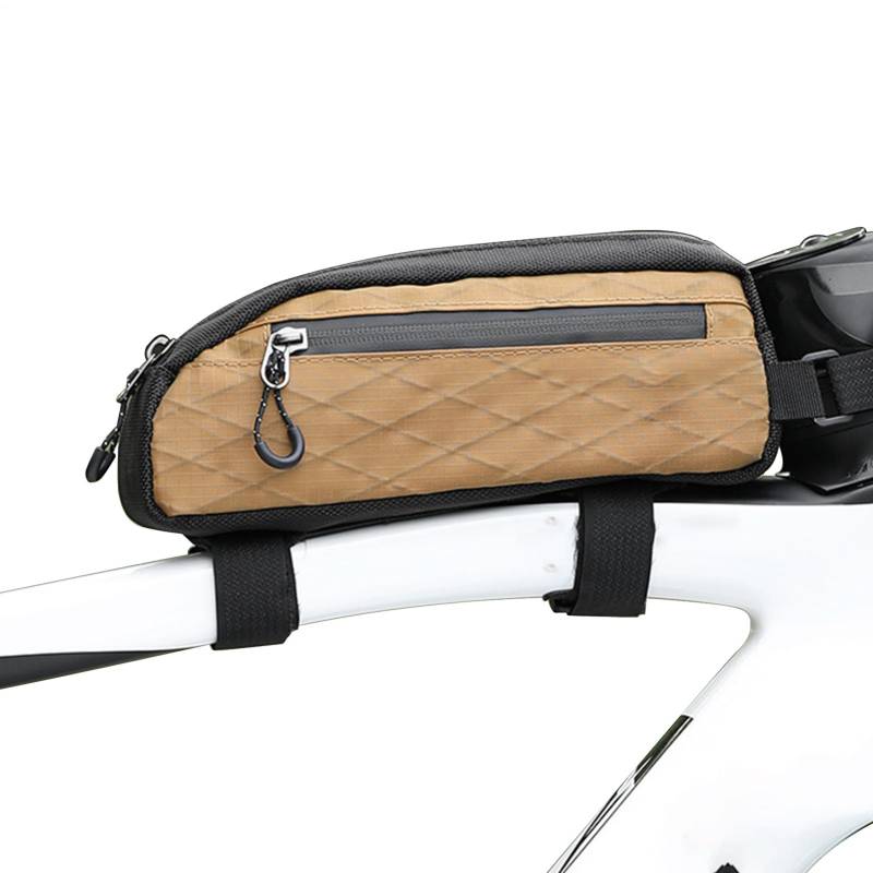 Gwtdtoad Oberrohr Tasche Mit Bolzenmontage,Fahrrad Lenkertasche | wasserdichte Fahrradtasche Mit Seitlicher Reißverschlusstasche Und Frontmontiertem Werkzeugetui Für Pendeln, Touren & Radfahren von Gwtdtoad