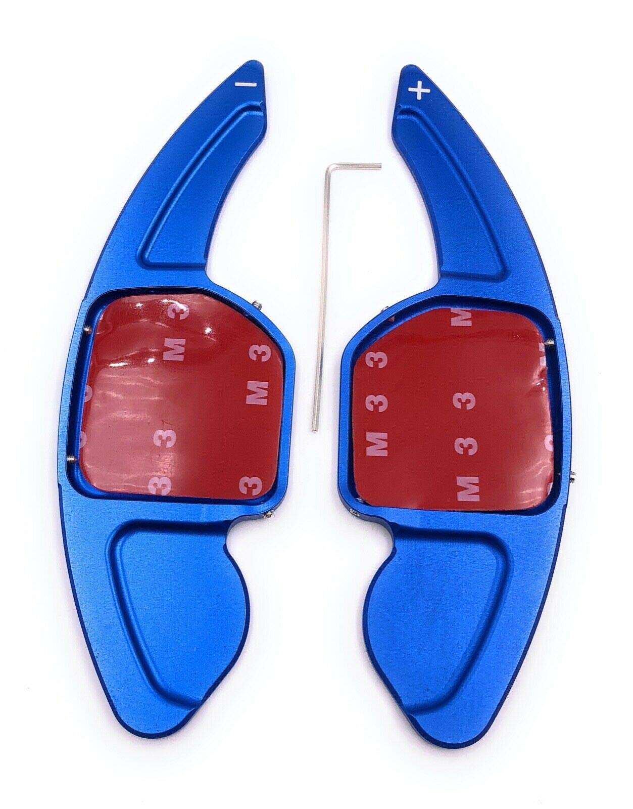 H-Customs Schaltwippen Shift Paddle TYP A kompatibel mit Leon 5F, auch Cupra eloxiert Blau von H-Customs
