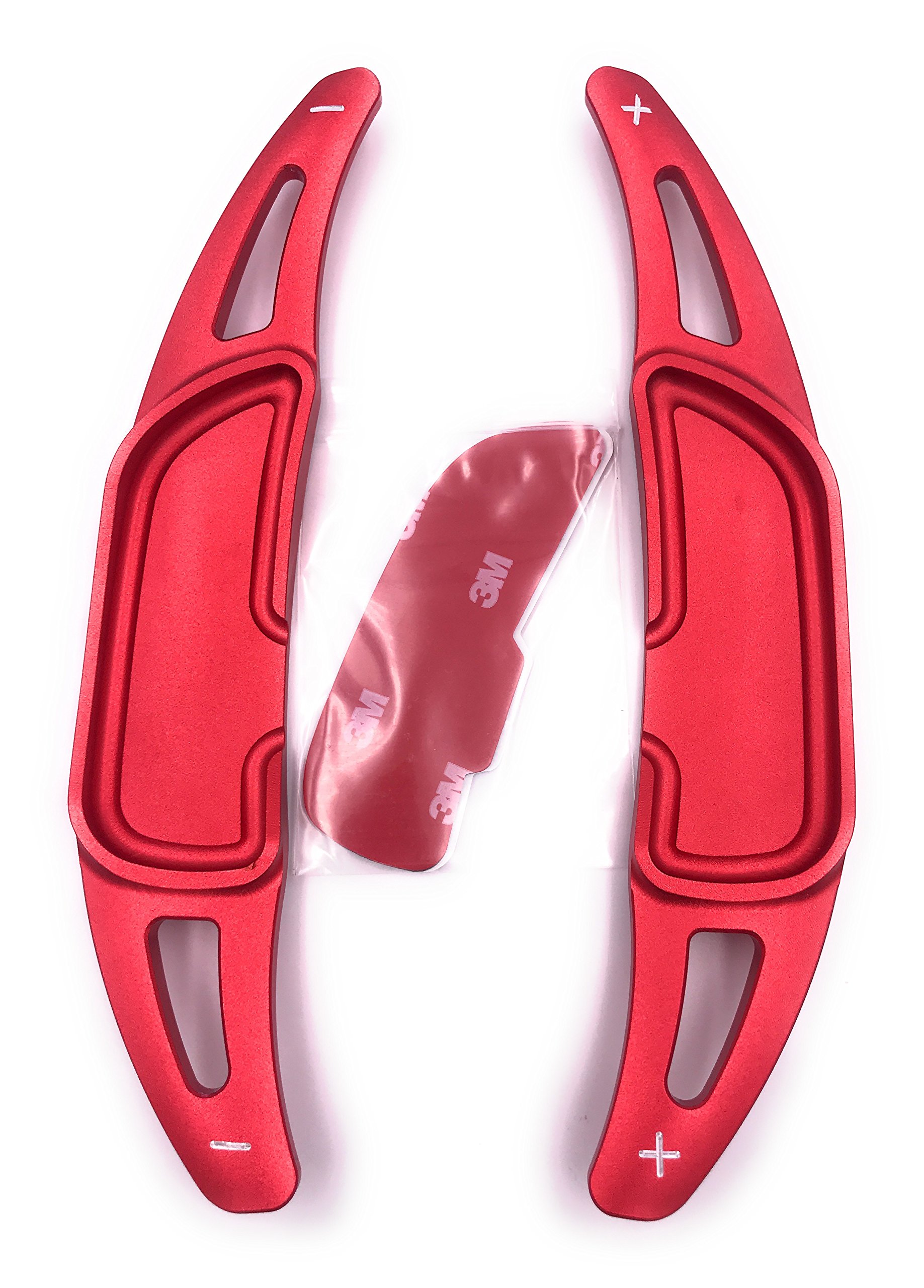 H-Customs Schaltwippen Verlängerung Shift Paddle kompatibel mit AMG 2014-2020 Eloxiert Rot von H-Customs