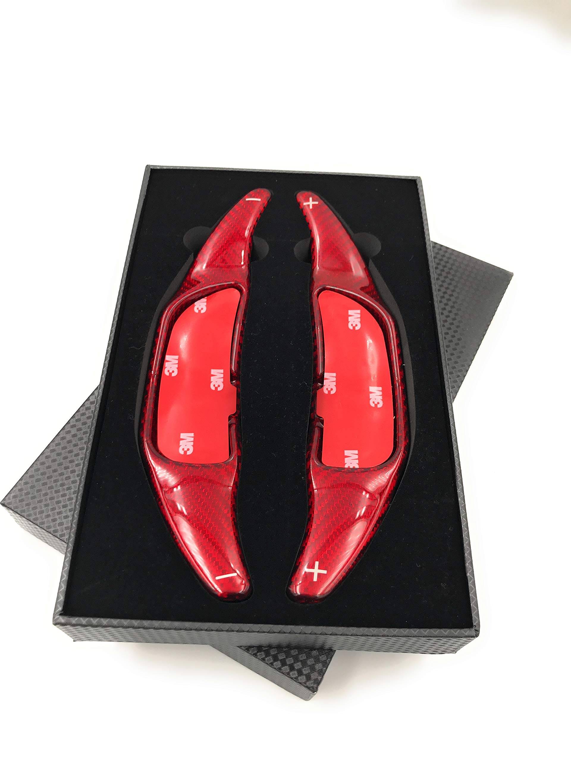 H-Customs Fiberglass Schaltwippen Verlängerung Shift Paddle kompatibel mit AMG 2014-2020 Red von H-Customs