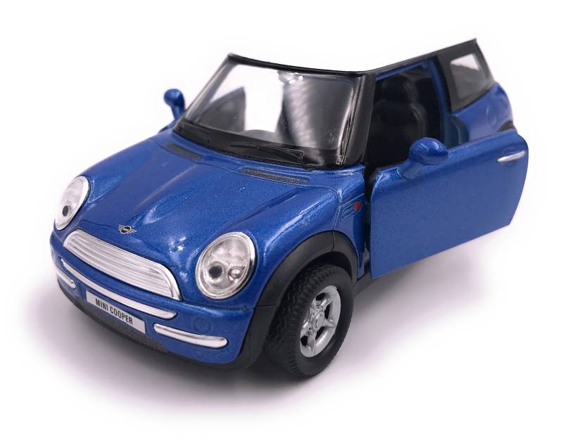 H-Customs Mini Modellauto Miniatur Auto Lizenzprodukt 1:34-1:39 Blau von H-Customs