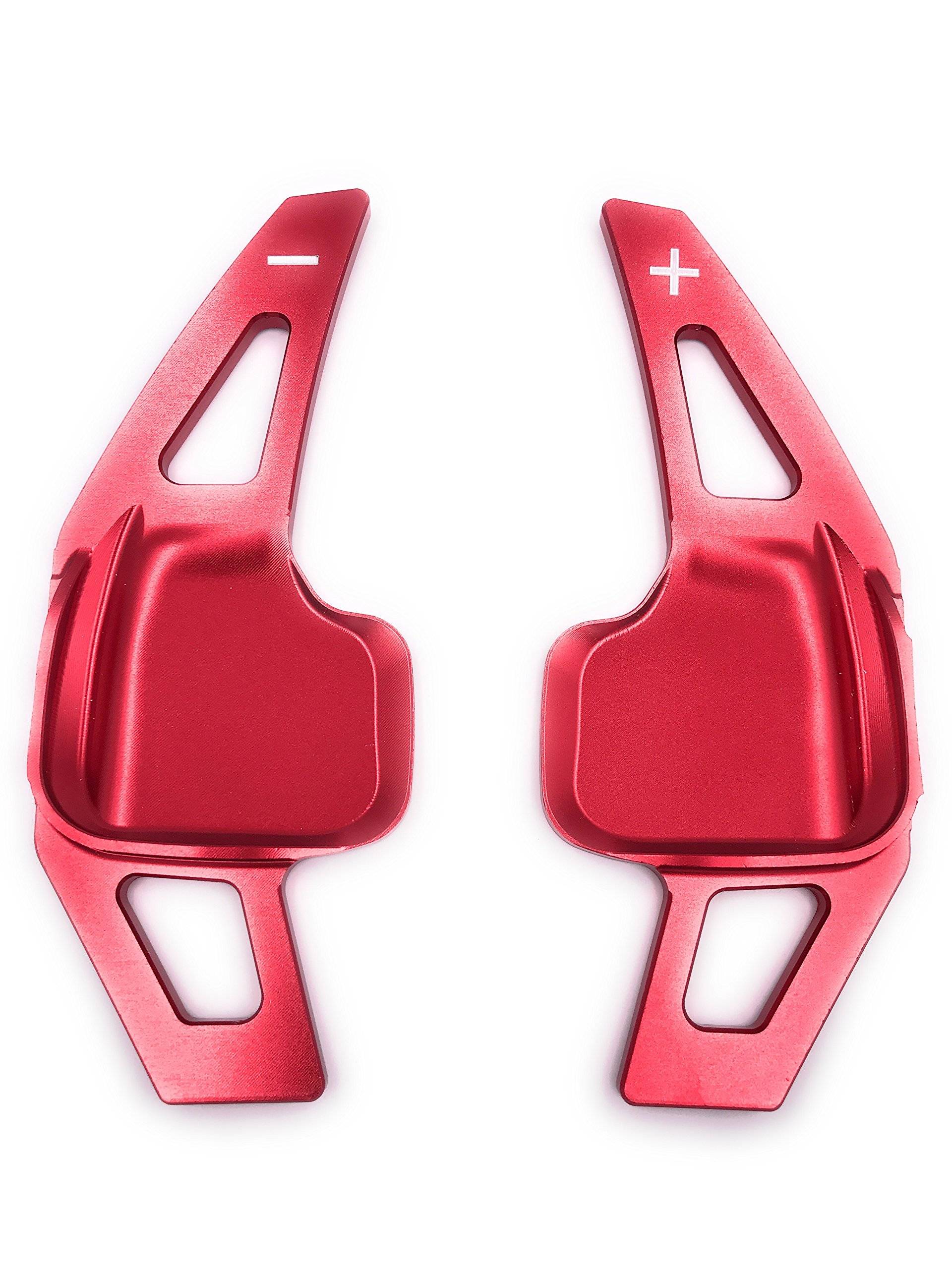 H-Customs Schaltwippen Verlängerung Schaltung Shift Paddle Alu eloxiert Rot kompatibel mit F20 F30 F18 F32 von H-Customs