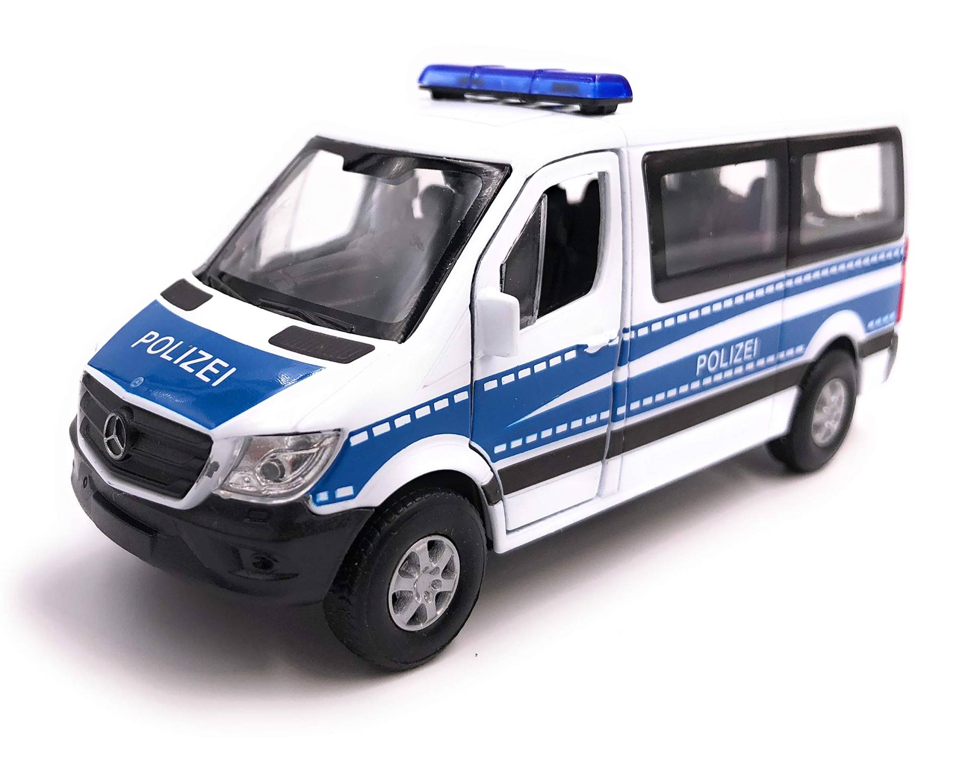 H-Customs Welly Mercedes Benz Sprinter Polizei Modellauto Auto Lizenzprodukt 1:34-1:39 von H-Customs