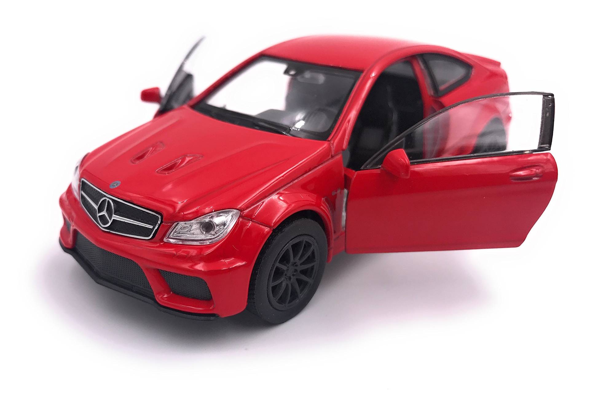 H-Customs Mercedes C63 Black Series Modellauto Auto Lizenzprodukt 1:34 zufällige Farbauswahl von H-Customs