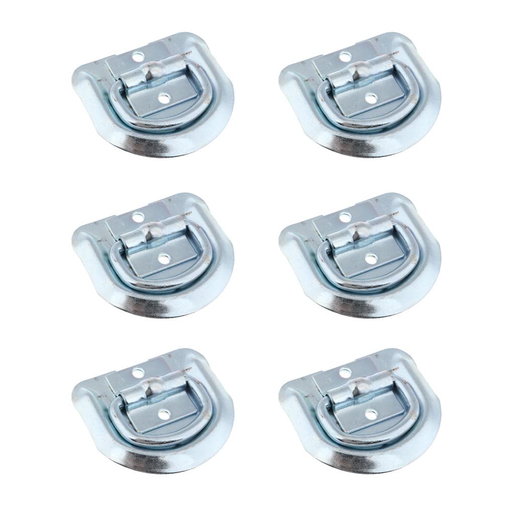H HILABEE 6er Pack Klappbar Augplatte mit D Ring Boot Deck Beschlag Augplatte Edelstahl Decksplatte H HILABEE 6er Pack Klappbar Augplatte mit D Ring Boot Deck Beschlag Augplatte Edelstahl Decksplatte von H HILABEE