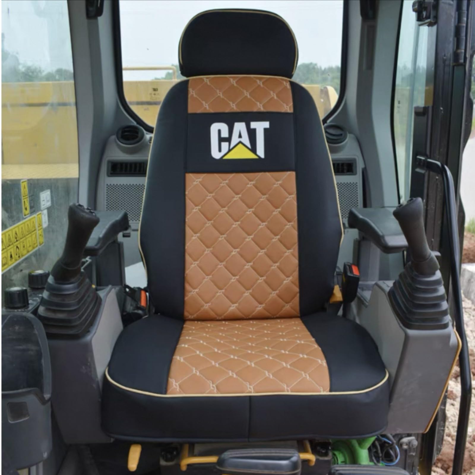 H-QUNING Sitzkissen, vollständig umrandet, passgenau für CAT 320C, 313, 323, 326, 330, 350, 349D Modelle (Typ 3, 320D) von H-QUNING