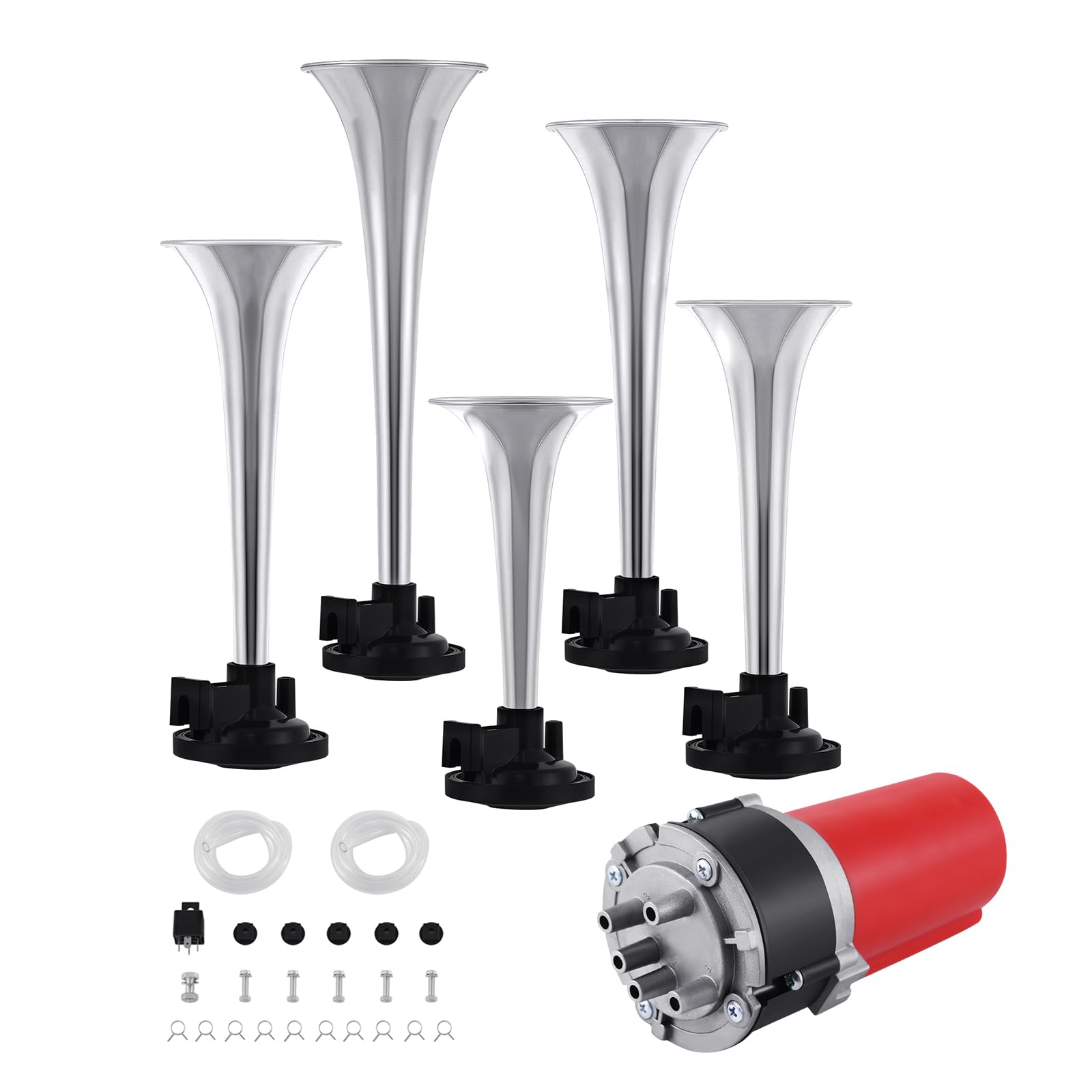 H-YEEU 12V 125db 5 Klang Fanfare La Cucaracha Lufthorn Hupe Sirene Kompressor Autohupe H-YEEU 12V 125db 5 Klang Fanfare La Cucaracha Lufthorn Hupe Sirene Kompressor Autohupe von H-YEEU