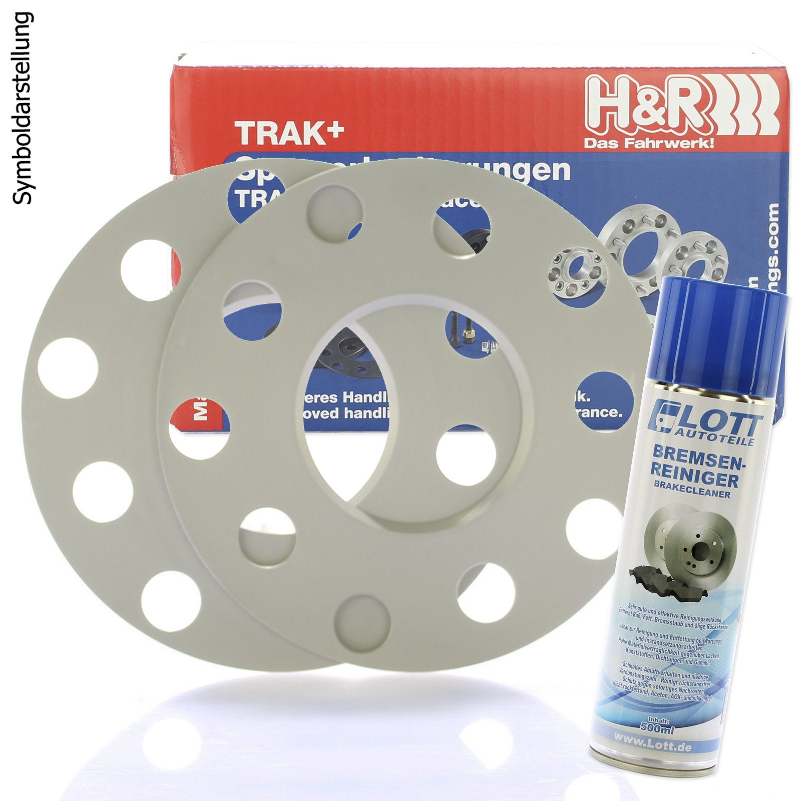 H&R DR Spurplatten Spurverbreiterung Distanzscheibe 4x100 10mm // 2x5mm + Bremsenreiniger H&R DR Spurplatten Spurverbreiterung Distanzscheibe 4x100 10mm // 2x5mm + Bremsenreiniger von H&R