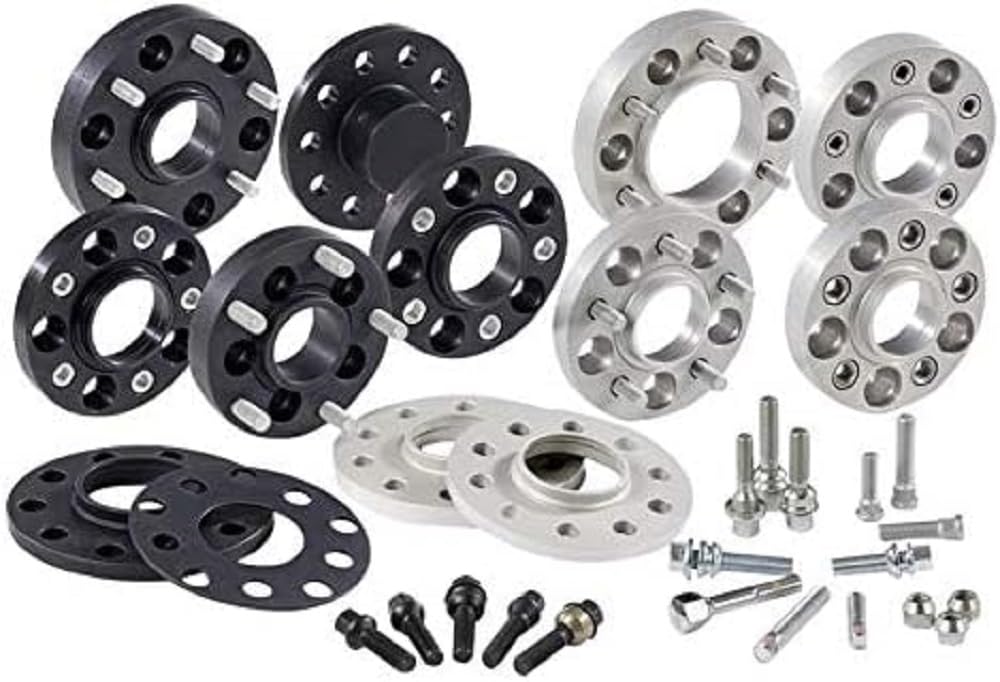 H&R DR-System Spürverbreiterungsatz 40mm pro Achse - Lochkreis 5x112 - Mittenzentrierung 66,5mm - System M14x1,25 - kompatibel mit BMW/Toyota/Mini, Silber H&R DR-System Spürverbreiterungsatz 40mm pro Achse - Lochkreis 5x112 - Mittenzentrierung 66,5mm - System M14x1,25 - kompatibel mit BMW/Toyota/Mini, Silber von H&R