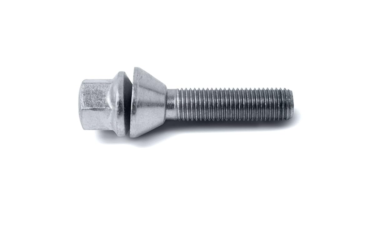 H&R Radschraube Kegelbund mit bewegliche Kegelbund M12x1.50 - Länge 29mm (z.B. kompatibel mit Renault, Saab) von H&R