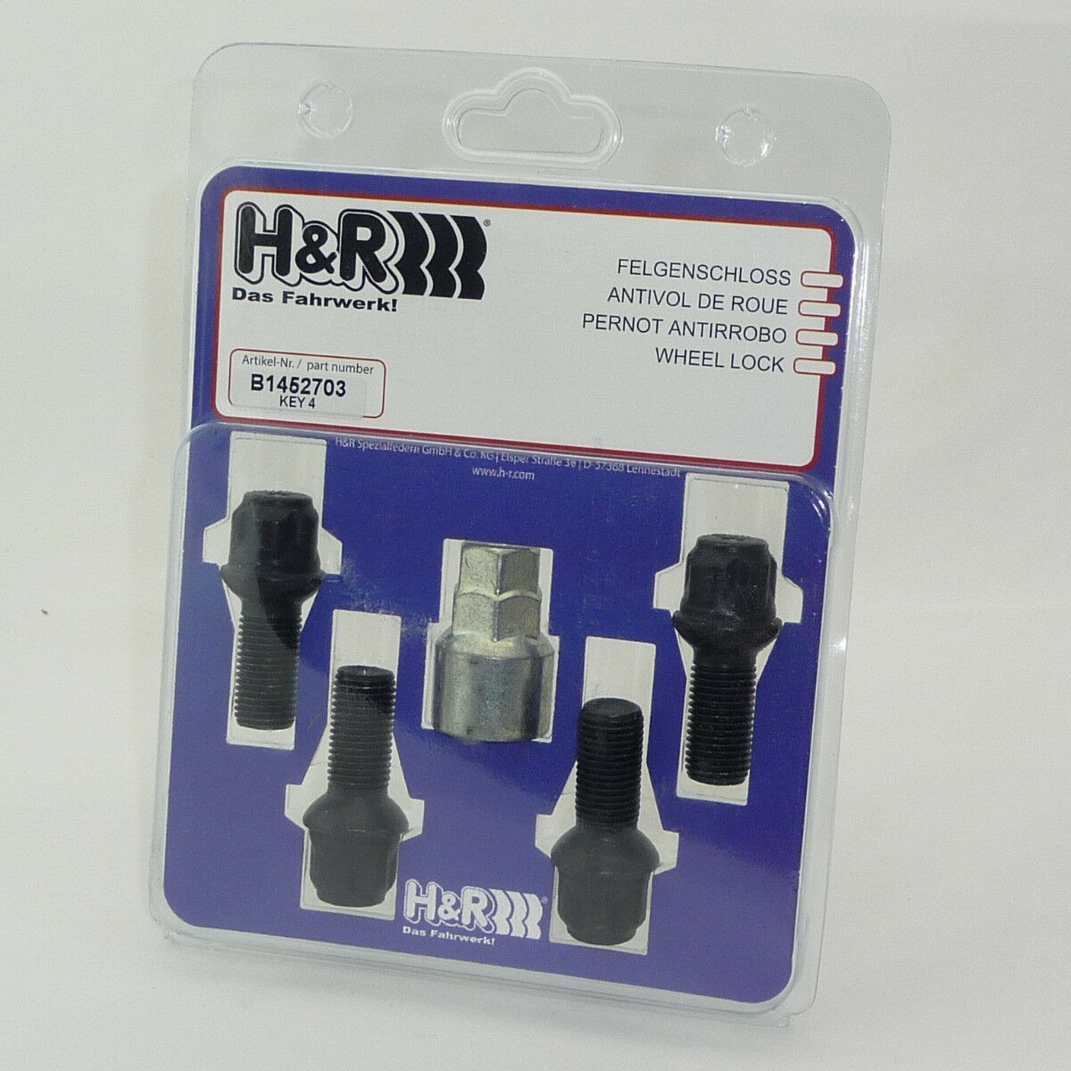 H&R Radschrauben B1452703KEY4 Radschraube H&R Radschrauben B1452703KEY4 Radschraube von H&R