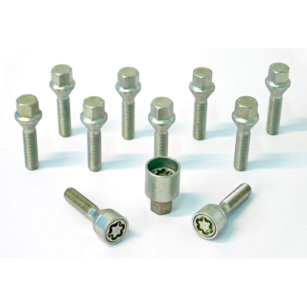 H&R Radschrauben Satz Kegelbund M12x1.50 - Länge 38mm - 10 Stück - inkl. Felgenschloss H&R Radschrauben Satz Kegelbund M12x1.50 - Länge 38mm - 10 Stück - inkl. Felgenschloss von H&R
