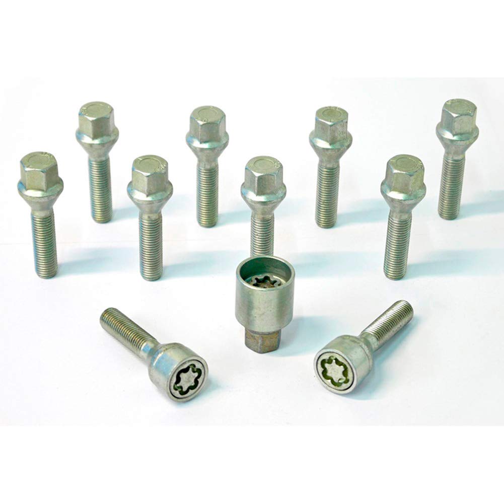 H&R Radschrauben Satz Kegelbund M12x1.50 - Länge 55mm - 10 Stück - inkl. Felgenschloss H&R Radschrauben Satz Kegelbund M12x1.50 - Länge 55mm - 10 Stück - inkl. Felgenschloss von H&R
