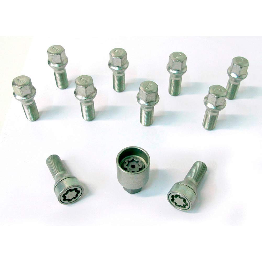 H&R Radschrauben Satz Kegelbund M14x1.25 - Länge 43mm - 10 Stück - inkl. Felgenschloss H&R Radschrauben Satz Kegelbund M14x1.25 - Länge 43mm - 10 Stück - inkl. Felgenschloss von H&R