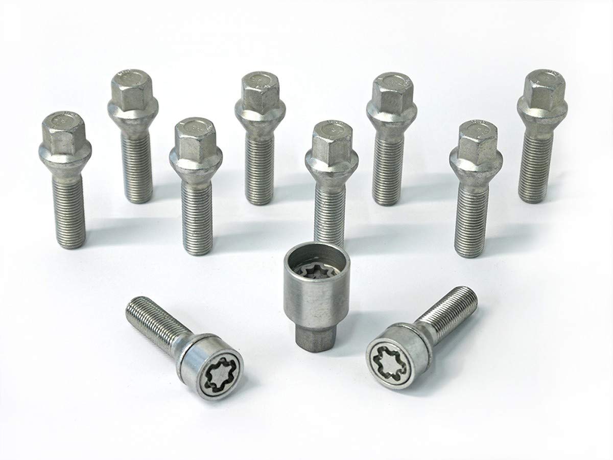 H&R Radschrauben Satz Kegelbund M14x1.50 - Länge 35mm - 10 Stück - inkl. Felgenschloss H&R Radschrauben Satz Kegelbund M14x1.50 - Länge 35mm - 10 Stück - inkl. Felgenschloss von H&R