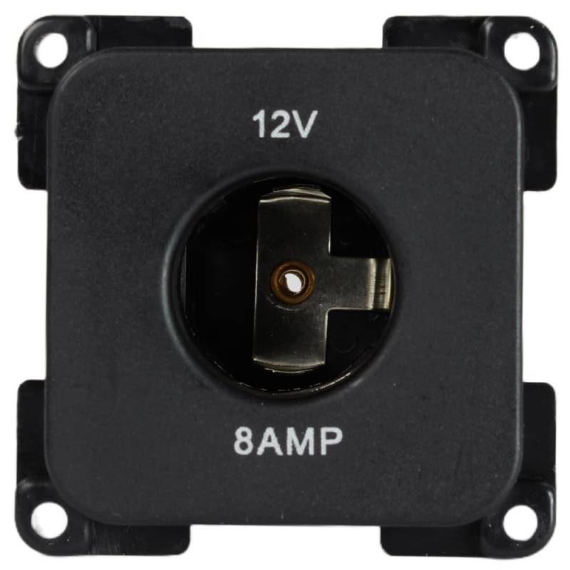 C-Line Presto Inprojal CBE 12 Volt Steckdose Wohnmobil Wohnwagen schwarz von HABA