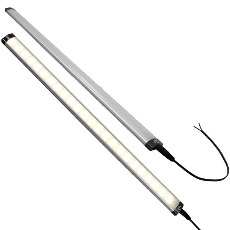 HABA 12 Volt LED Touch Unterbaulampe Küchenlampe Tür Wohnwagen Wohnmobil Caravan Boot Alu 500 mm dimmbar von HABA