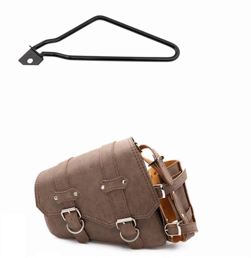 Motorrad Satteltasche Für Für Mondial Für HPS 125 300 Motorrad Satteltaschen Gepäck Tasche Unterstützung Bars Halterung Motorrad Hecktasche(1Pcs Bracket and Bag B) von HABRAT
