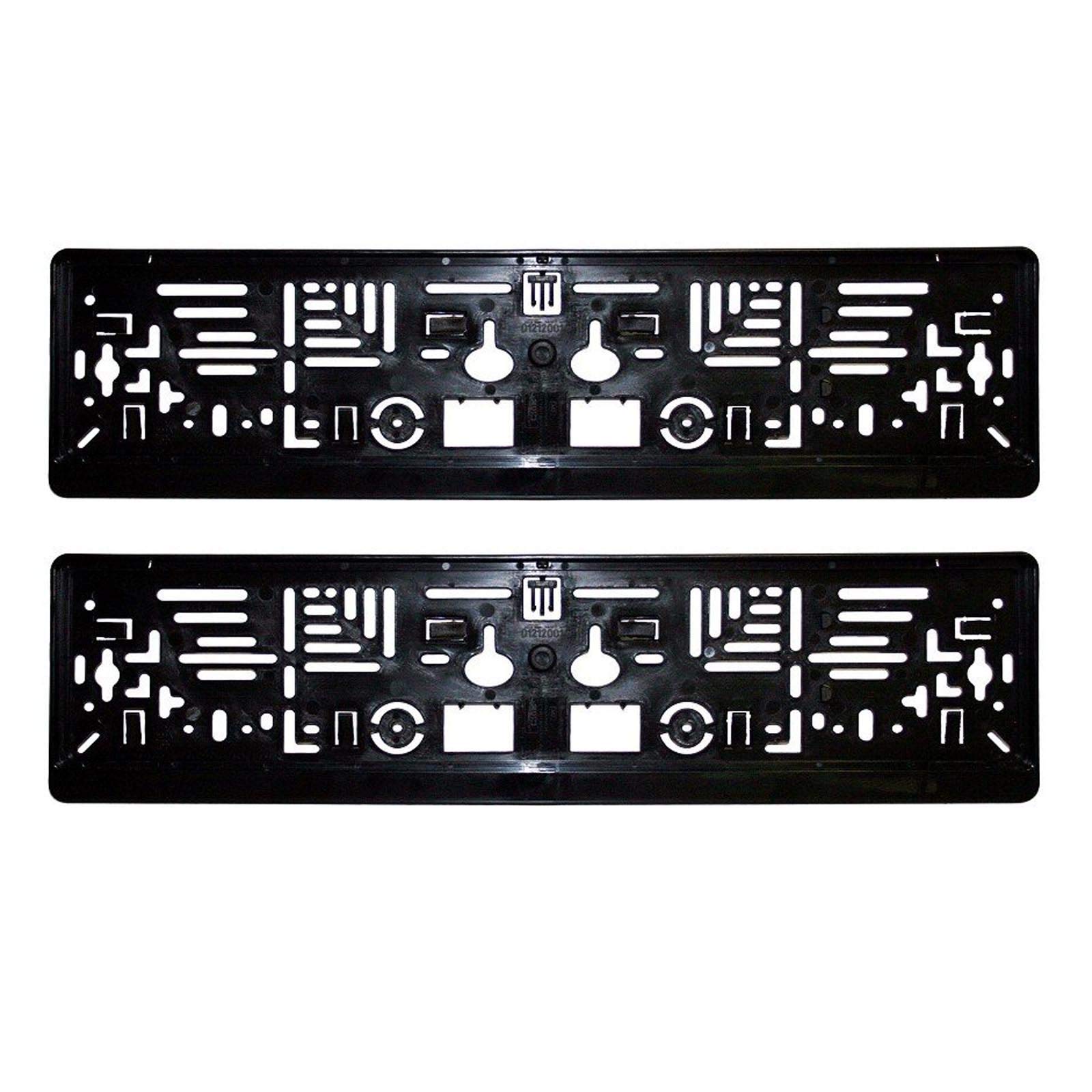 2er Set Kennzeichenhalter Nummernschildhalter Schwarz Kennzeichenhalterung KFZ PKW Nummernschild Halter 2er Set Kennzeichenhalter Nummernschildhalter Schwarz Kennzeichenhalterung KFZ PKW Nummernschild Halter von HAC24