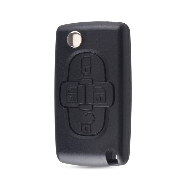 2/3/4-Tasten-Fob-Gehäuse Autoschlüssel Shell Flip, Compatible für FIAT Scudo Ulysse Fit Lancia Phedra HU83/VA2 Blade CE0523 CE0536,Va2 Ce0523-4 Button von HAHUJZXK