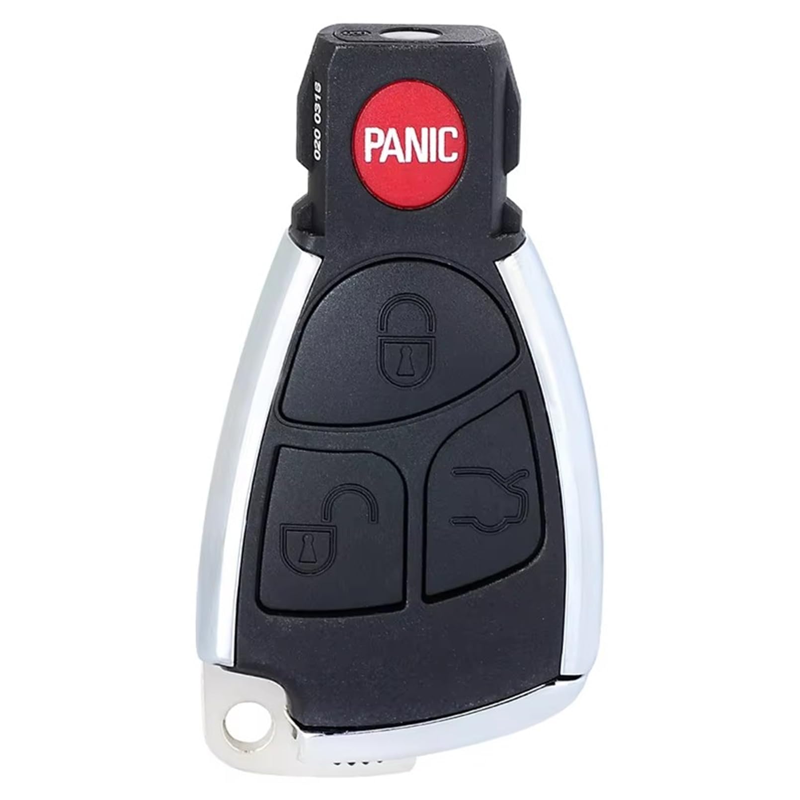3/4 Tasten Modifizierte Autoschlüssel Gehäuse der Fernbedienung Ersatzzubehör Shell Case Cover Fob Compatible für Mercedes Benz B C E ML S CLK CL,4 Buttons von HAHUJZXK