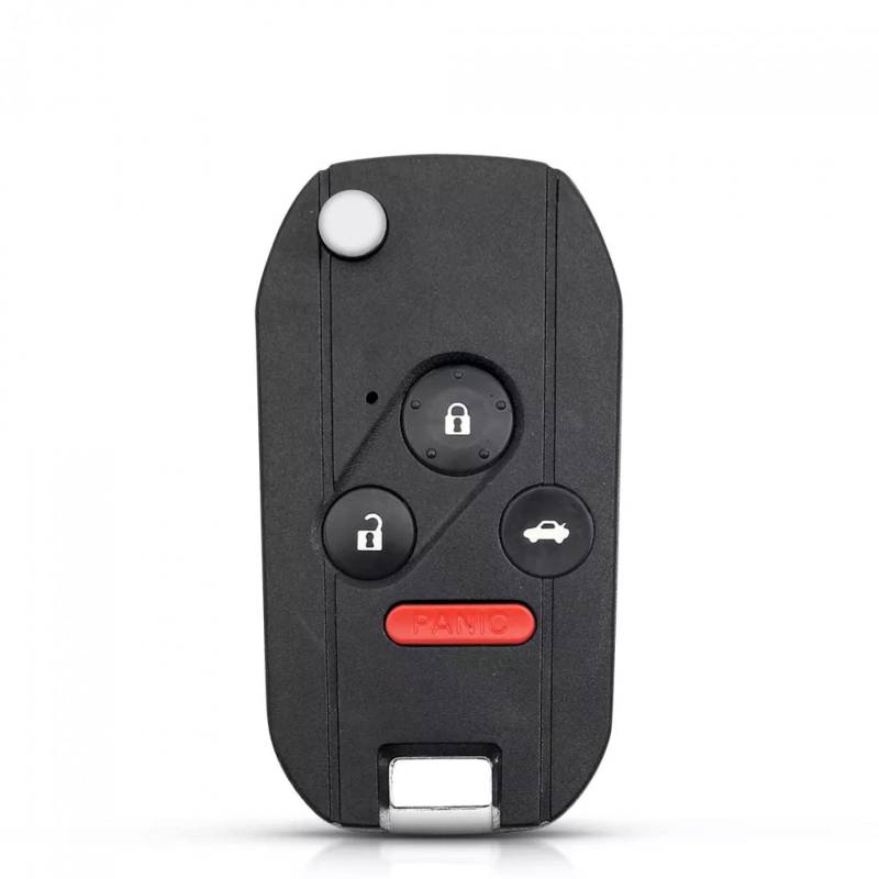4 Tasten Modifizierte Fernbedienung Klappbarer Autoschlüssel Shell Case Cover Gehäuse Passend Compatible für Honda Odyssey Rigeline Accord CRV Civic von HAHUJZXK