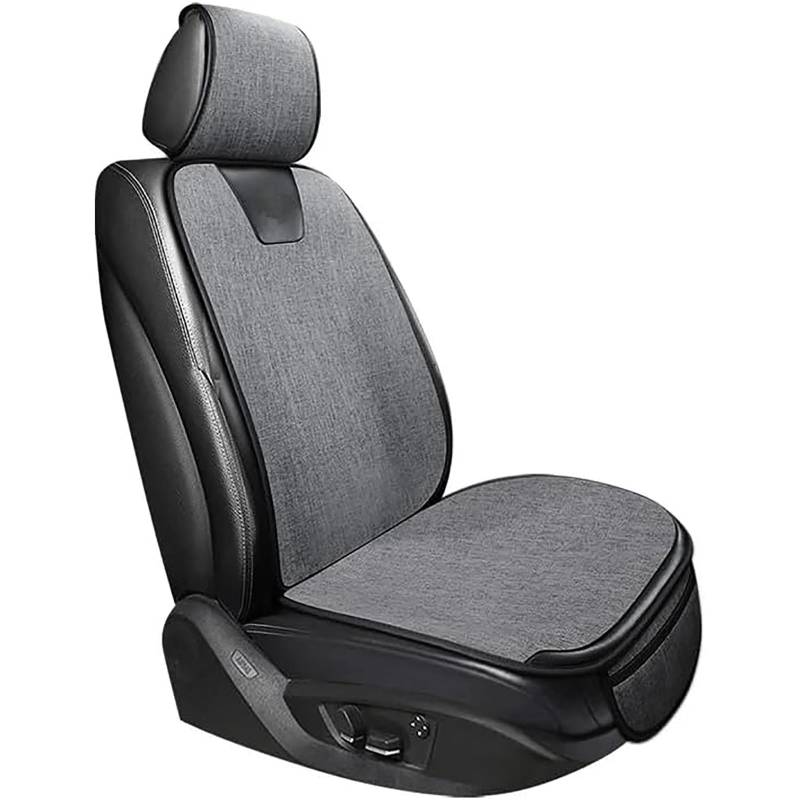 HAHUJZXK Auto Sitzkissen für Jaguar F-PACE 2017-2021, Vorne und Hinten Leinen Autositzbezug Sitzschutz SitzbezüGe Set Anti Rutsch Atmungsaktiv Schonbezug Sitzschoner Zubehör,A/Grey-normal von HAHUJZXK
